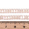Electroplate Opaque Glass Beads Strands EGLA-N022-09A-C04-4