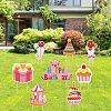 Plastic Yard Signs Display Decorations DIY-WH0248-026-5