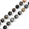 Natural Eagle Eye Stone Beads Strands G-O201B-124G-2