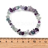 Chips Gemstone Beaded Stretch Bracelets X-BJEW-JB01826-6