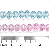 Transparent Painted Glass Beads Strands X1-DGLA-A034-T8mm-A22-3