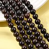 Natural Garnet Gemstone Beads Strands X-G-R263-7mm-5
