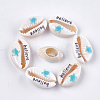 Printed Cowrie Shell Beads SHEL-S276-10-2
