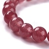 Dyed Natural Jade Beads Stretch Bracelets BJEW-J183-B-07-2