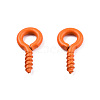 Spray Painted Iron Screw Eye Pin Peg Bails IFIN-N010-002B-12-3