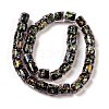 Handmade Dichroic Foil Glass Beads Strands DICH-U001-09H-2