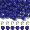 100Pcs Pave Disco Ball Beads RB-YW0001-30F-1