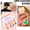 24Pcs 6 Colors Handmade Lampwork Beads LAMP-AR0001-31-7