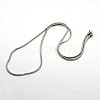 Tarnish Resistant Men Square Snake Chains Necklace NJEW-F027-19-1