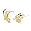 Brass Stud Earrings Findings KK-B087-08G-1