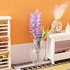 Plastic Lavender Flower Miniature Ornaments PW-WG6204C-01-5