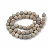 Natural Silver Leaf Jasper Beads Strands G-T106-236-3