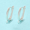 925 Sterling Silver Hoop Earring Finddings STER-K174-10S-2