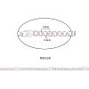 Soldered Brass Coated Iron Curb Chains CH-CJ0001-01A-S-2