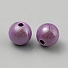 Matte Spray Painted Acrylic Beads OACR-TAC0001-13B-2