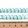 Anti-Tarnish Electroplate Glass Beads Strands GLAA-T025-8mm-19G-4