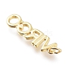 Brass Pendants ZIRC-I048-15G-05-2