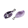 Natural Amethyst Pendants G-S364-076A-02-3