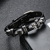 Cowhide Cord Bracelets PW-WG51325-01-1