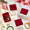 Microfiber Jewelry Flap Pouches ABAG-WH0032-121C-4