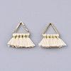 Polycotton(Polyester Cotton) Tassel Charms Decorations FIND-S302-10L-2