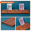 Wood Earring Display Card Holders ODIS-WH0070-09B-5