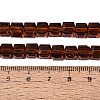 Transparent Glass Beads Strands GLAA-R041-8x8mm-A09-4