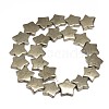 Star Natural Pyrite Beads Strands G-I125-115B-2