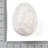 Natural Howlite Palm Stones LS-G-I367-04B-3