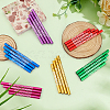 12 Sets 6 Colors Aluminium Round Tube Big Pendants FIND-MA0001-29-4
