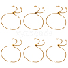 8Pcs 304 Stainless Steel Box Chain Slider Bracelet Makings AJEW-UN00017-1