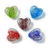 Luminous Handmade Gold Sand Lampwork Beads FOIL-B001-01-1