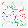 PET Hollow Out Drawing Painting Stencils DIY-WH0391-0570-1