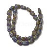 Painted Glass Beads Strands GLAA-Z021-16D-2