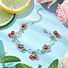 Acrylic Beads Charm Bracelets BJEW-JB11227-1