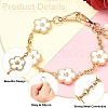 Alloy with Plastic Imitation Pearl for DIY Keychains AJEW-CJC0005-05G-01-3