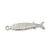 304 Stainless Steel Sardine Fish Pendants STAS-S186-05C-P-1