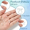 20Pcs 2 Styles Plastic Clip-on Earring Converters Findings KY-FS0001-27-2