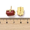 Brass Stud Earrings KK-F358-03G-01-3