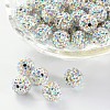 Polymer Clay Rhinestone Beads RB-H284-8MM-M-2