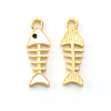 Light Gold Plated Alloy Enamel Pendants ENAM-R136-14A-2