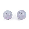 Marbled Stone Style Opaque Acrylic Beads OACR-G009-01B-2