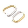 Two Tone PVD Vacuum Plating 304 Stainless Steel Hoop Earrings for Women EJEW-C120-05GP-2