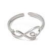 304 Stainless Steel Cuff Rings RJEW-G299-05P-2