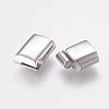 Tarnish Resistant 304 Stainless Steel Magnetic Clasps with Glue-in Ends STAS-G136-05P-3