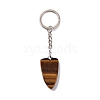 Natural Tiger Eye Sailor's Knot Pendant Keychain KEYC-E038-03P-04-3