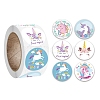 Cartoon Horse Paper Gift Tag Stickers PW-WG20982-02-1