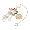 Chakra Gemstone Beads Pendant Decorations HJEW-JM01152-02-4