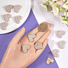 Gorgecraft 12Pcs Alloy Crystal Rhinestone Shank Buttons BUTT-GF0003-65KCG-3