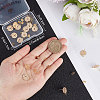 20Pcs Brass Stud Earring Findings KK-BBC0007-06-3